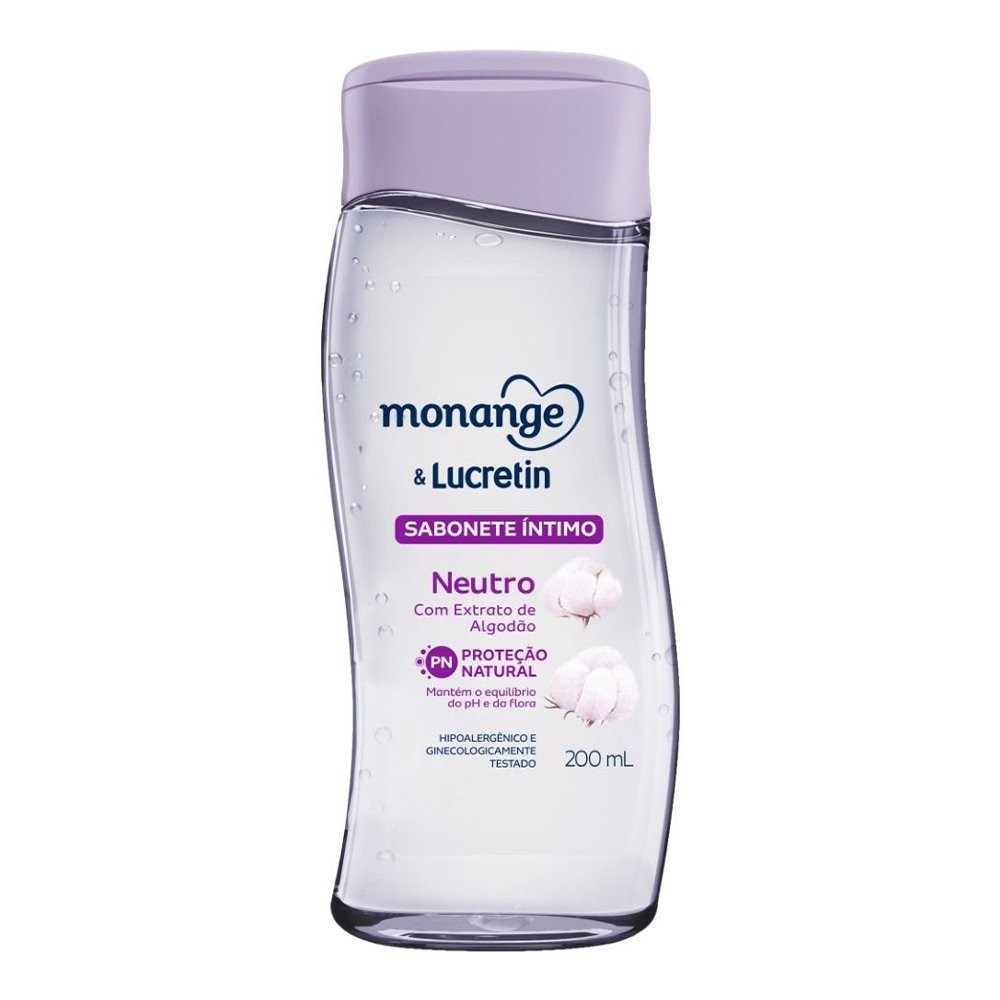 Sabonete Líquido Íntimo Monange & Lucretin Neutro 200ml