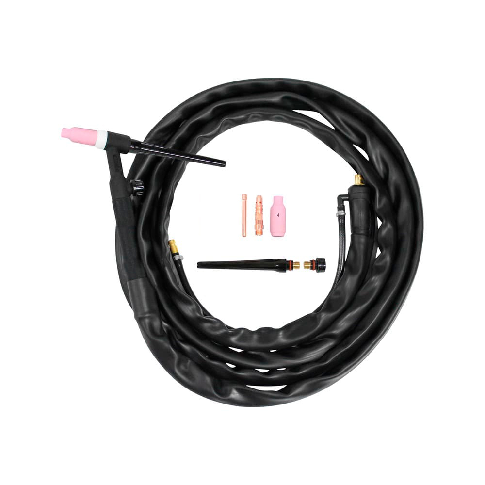 Tocha Solda Seca TIG Lift WP17 3,5 Metros 200A Engate Rápido 9mm Pró Euro
