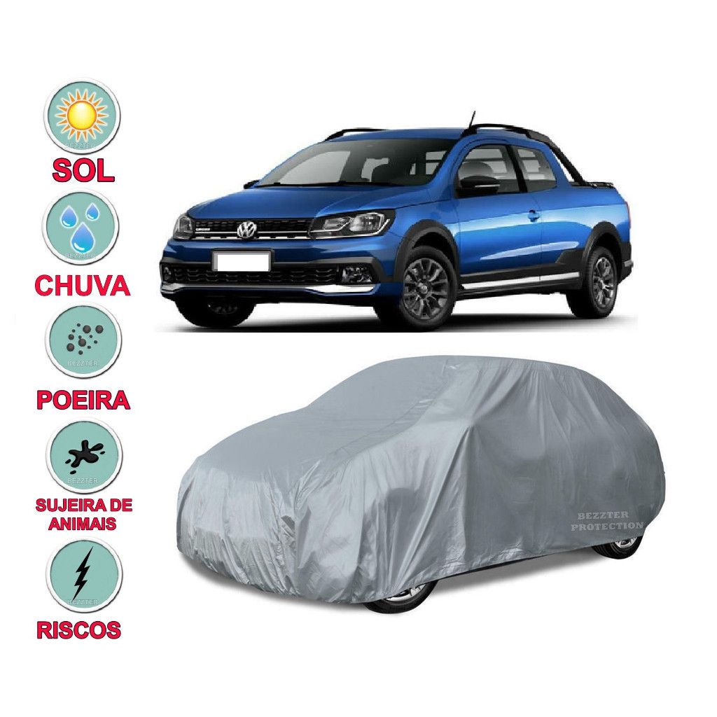 Capa cobrir carro Saveiro Novo 100% Impermeável Proteção Total Bezzter