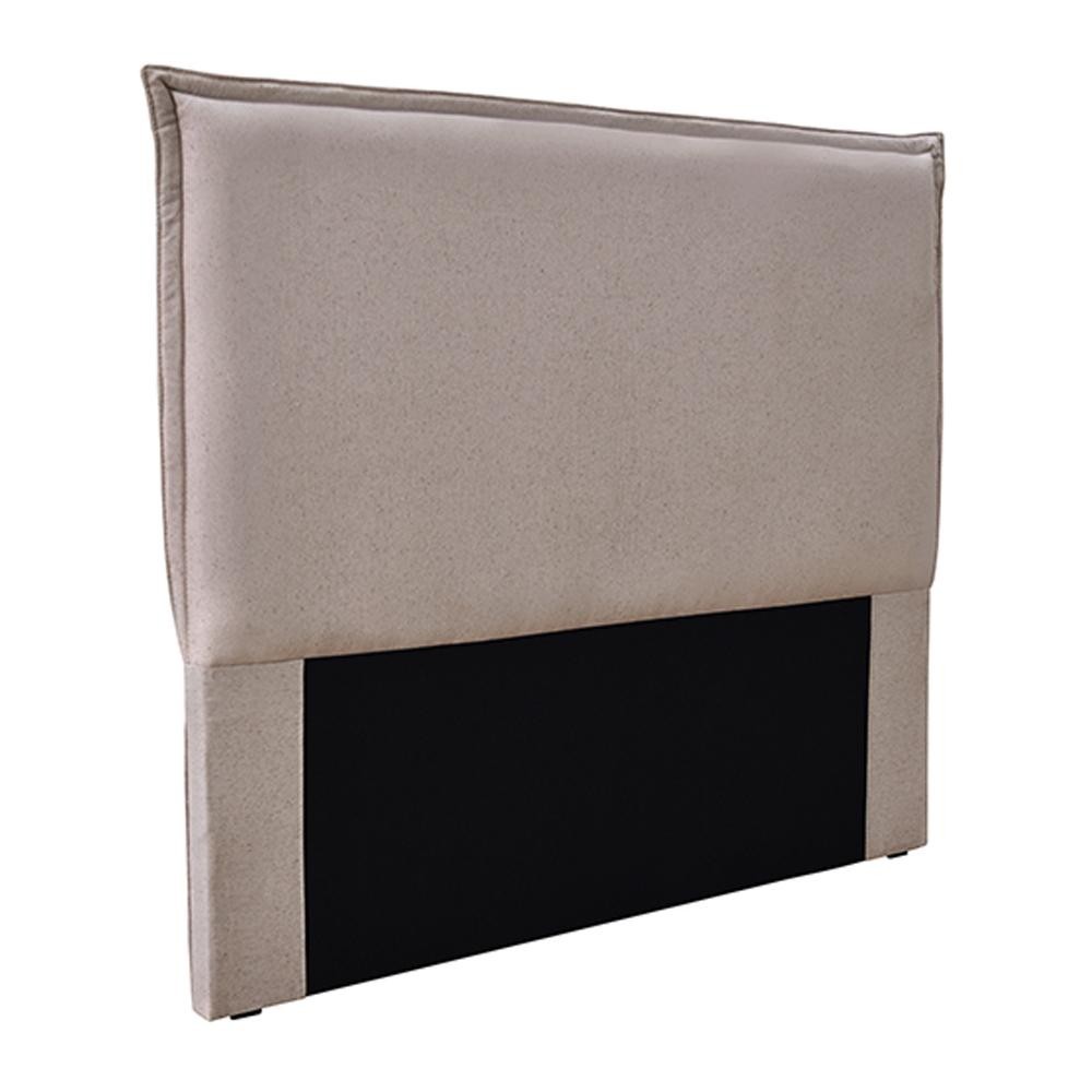 Cabeceira Decorativa Casal 1,40M Trento Linho Areia G63 - Gran Belo
