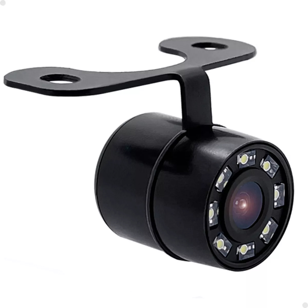 Camera De Ré Automotiva Hd Visão Noturna Led Borboleta