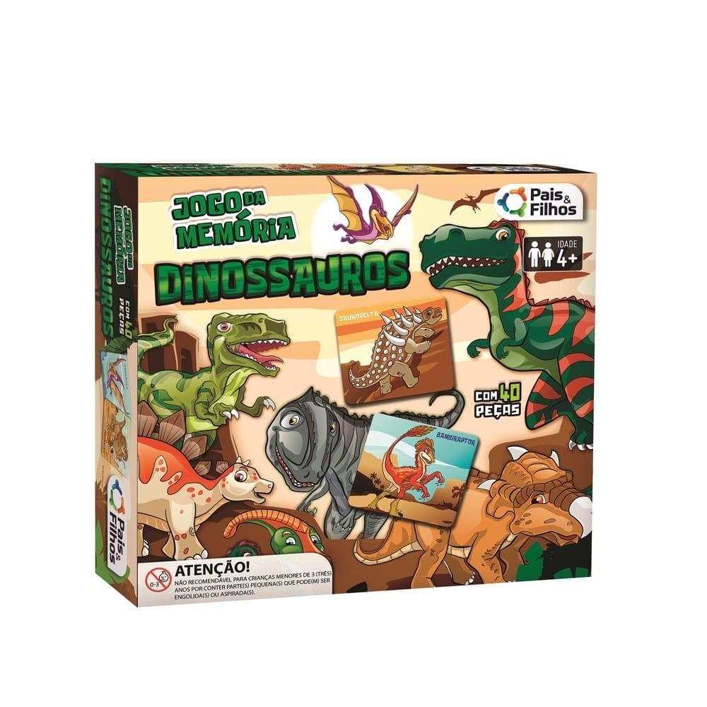 Jogo da Memória Dinossauros - Pais e Filhos