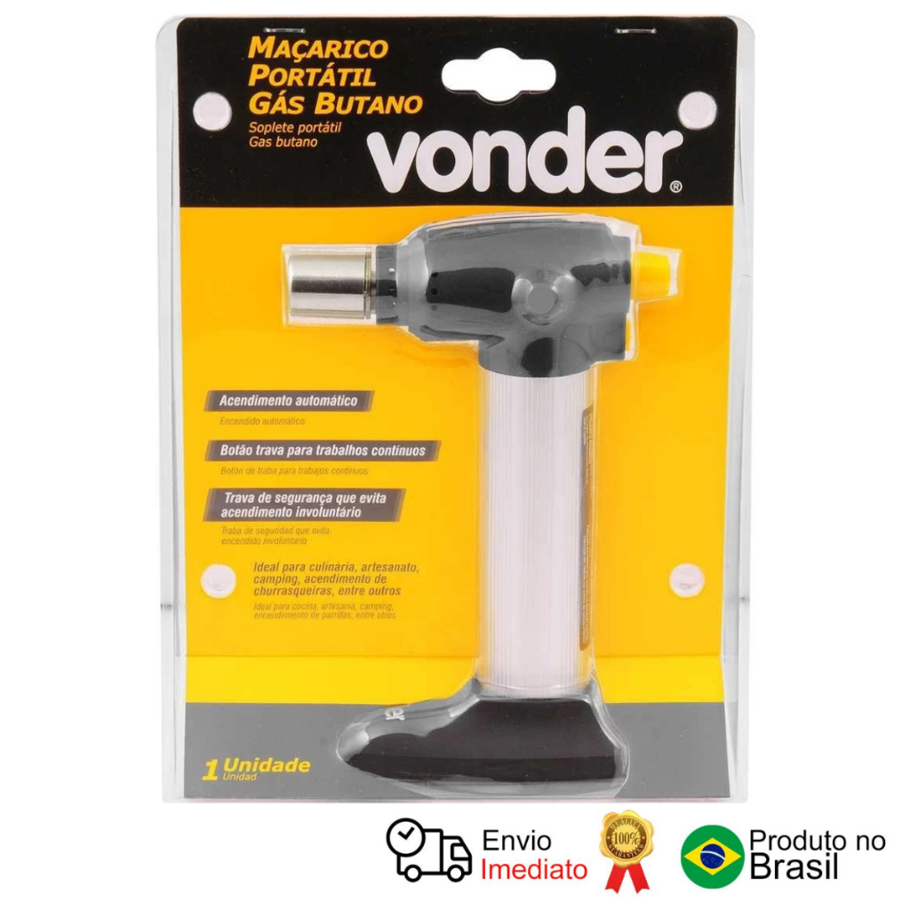 Maçarico Portátil Gás Butano Vonder