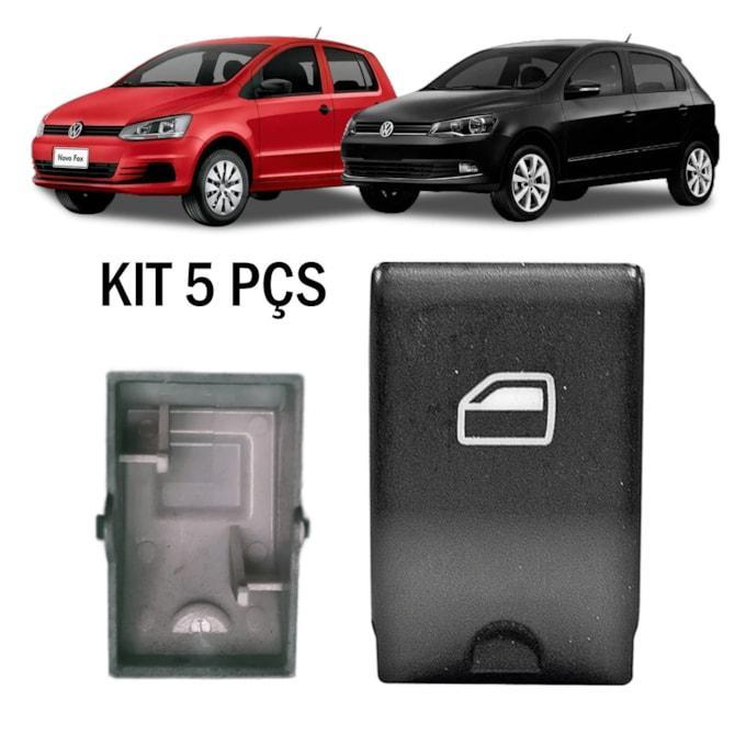 KIT 5 CAPAS INTERRUPTOR DO VIDRO ELÉTRICO GOL FOX ORIGINAL