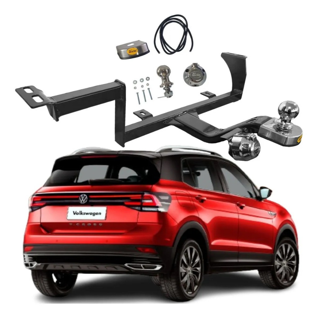 Engate Reboque Fixo VW T-Cross 2018 até 2026 700kg
