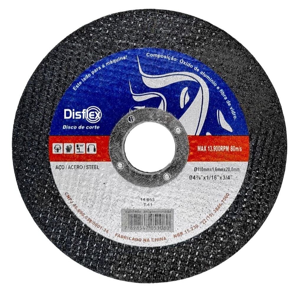 Disco de corte para metal 4.3/8 x 20 mm para Serra Mármore 14.053 Disflex