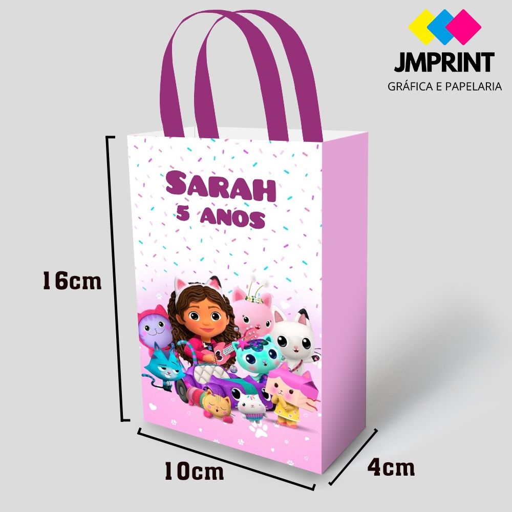 Sacolinhas Personalizadas - Casa Mágica da Gaby