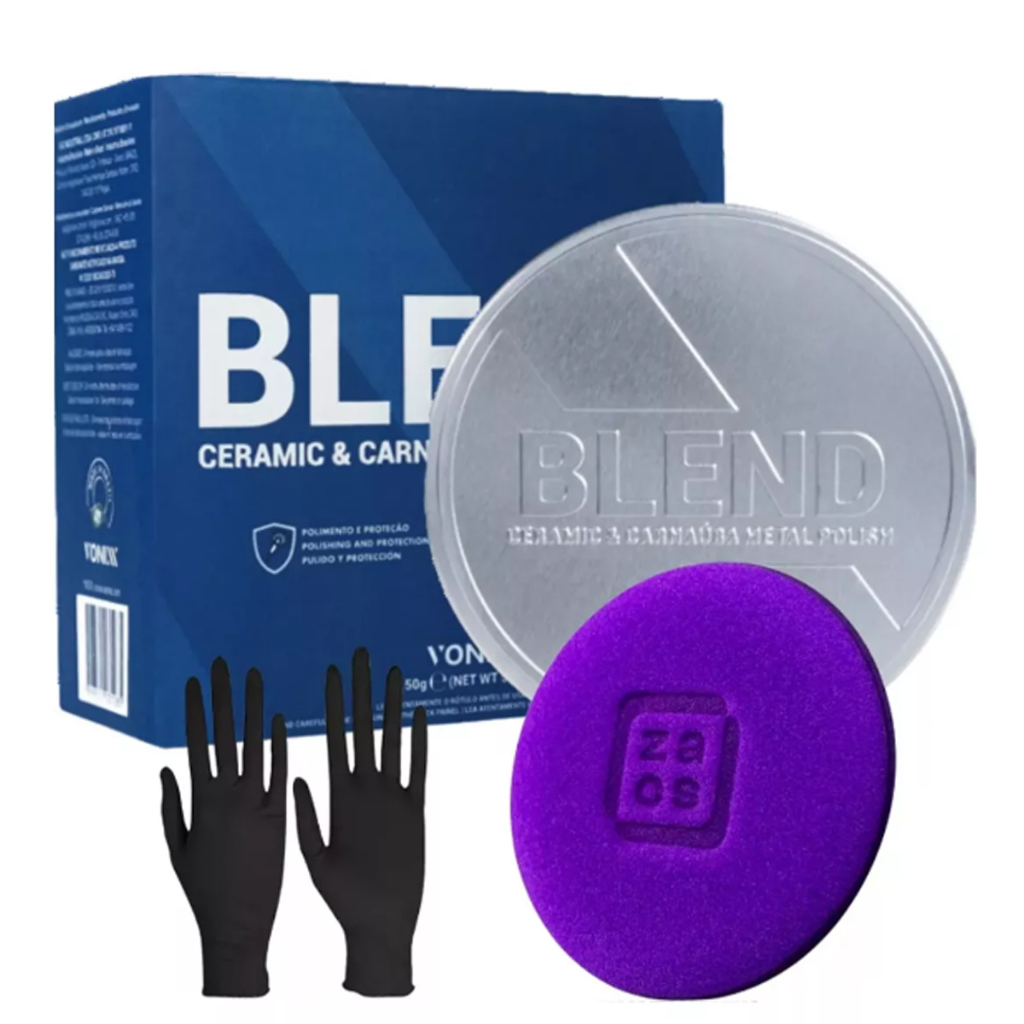 KIT BLEND METAL POLISH + LUVA E APLICADOR