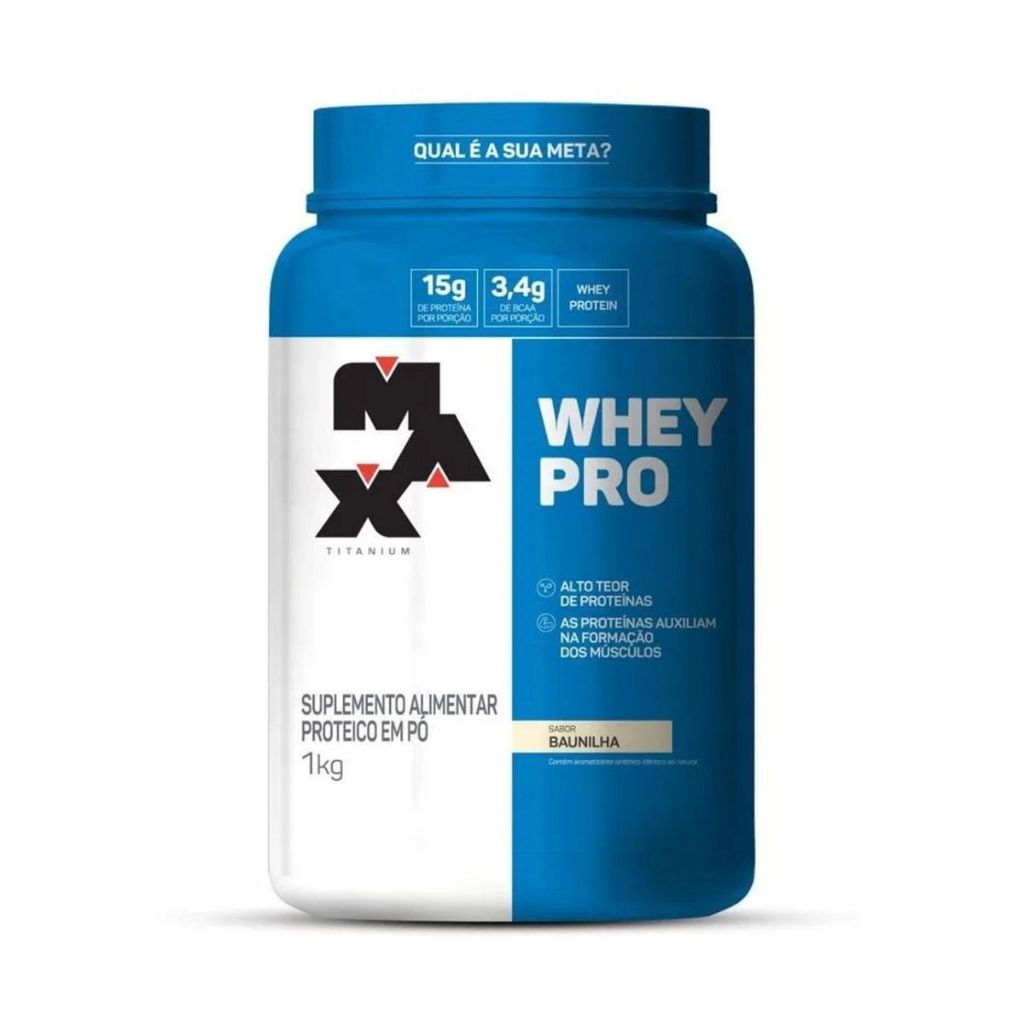 Whey Pro Max Titanium Baunilha 1kg