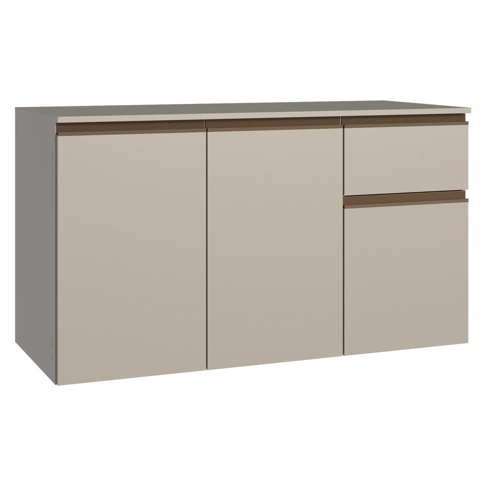 Balcão  Cozinha 120 cm 3 Portas 1 Gaveta Suspenso  Nice Madesa
