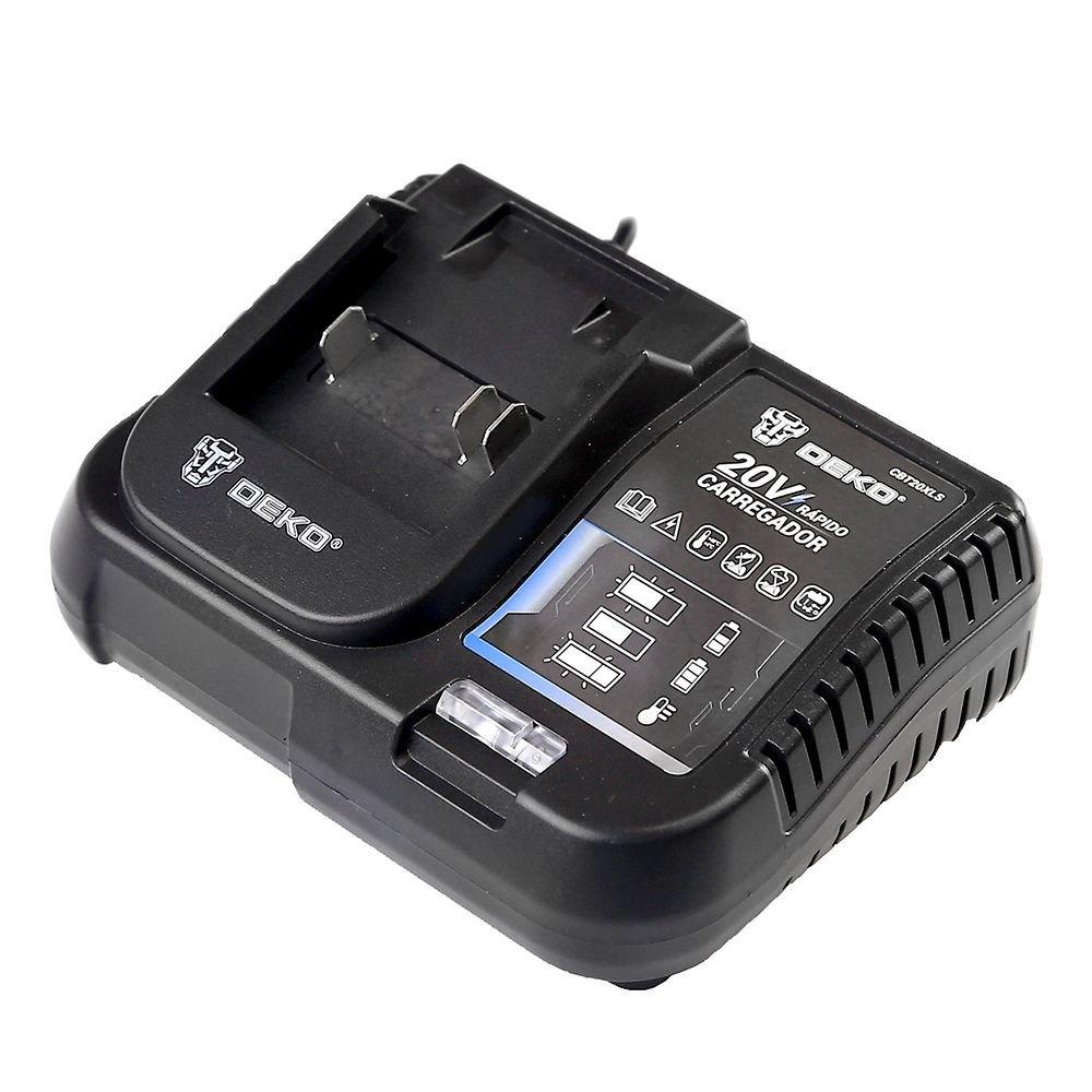 Carregador Rápido 20V 2.4A Bivolt Profissional DEKO CBT20XLS