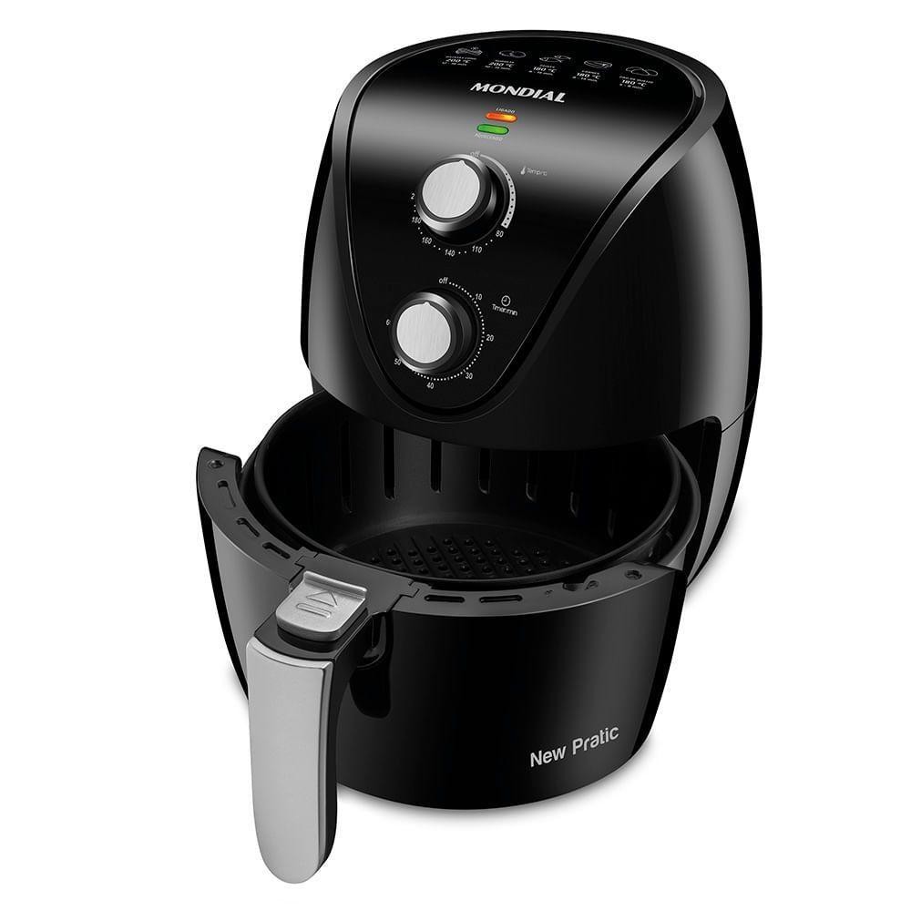 Fritadeira Elétrica Air Fryer Mondial New Pratic 3,5L AF-31 Preto 110V