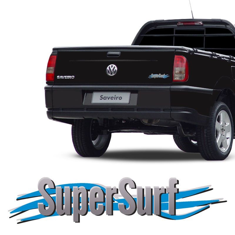 Adesivo Super Surf Saveiro Parati Gol 2003 Ate 2008 Cinza