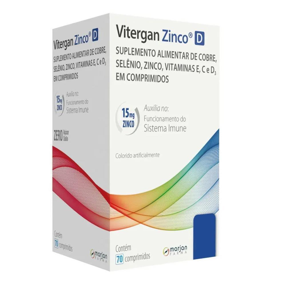VITERGAN ZINCO D COM 70 COMPRIMIDOS