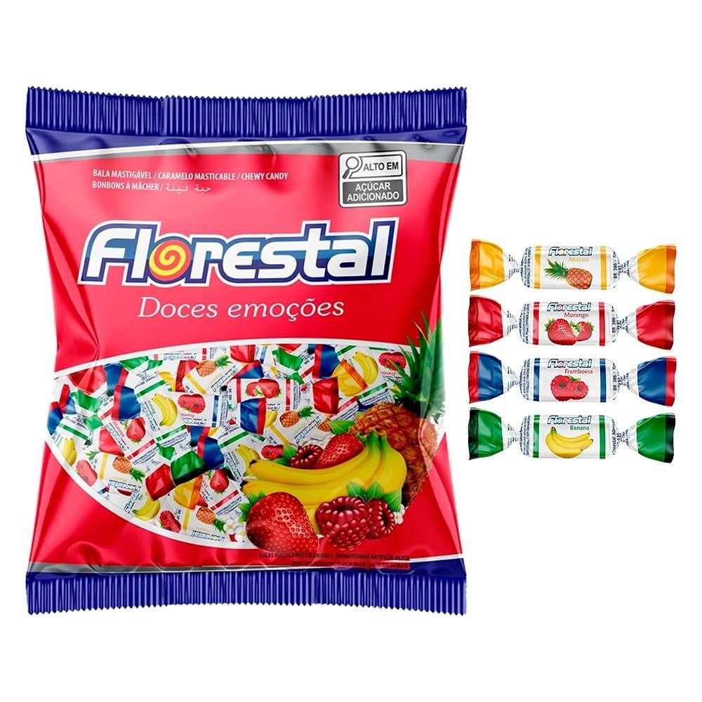 Bala Florestal Mastigável Sortida 500g