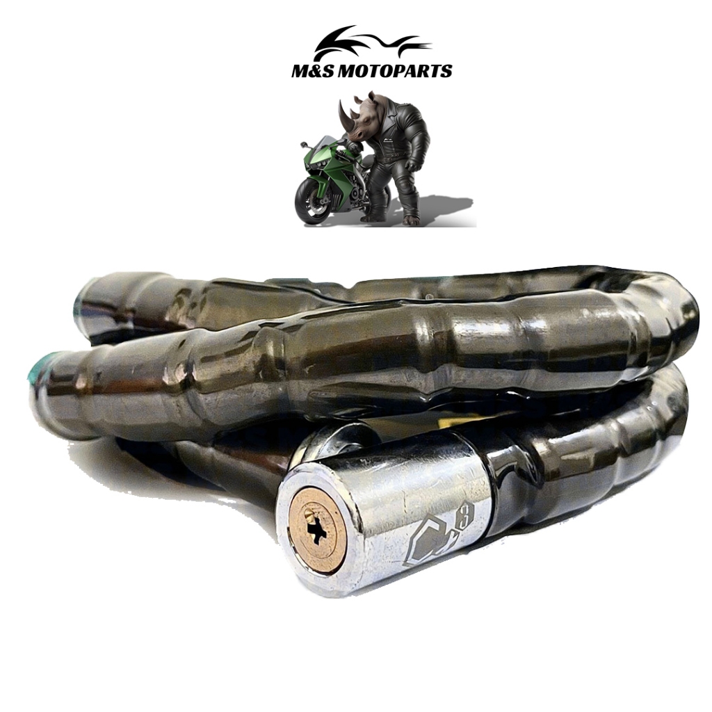 Trava Anti Furto Articulada Cadeado Moto Estepe 1,50 X 22mm