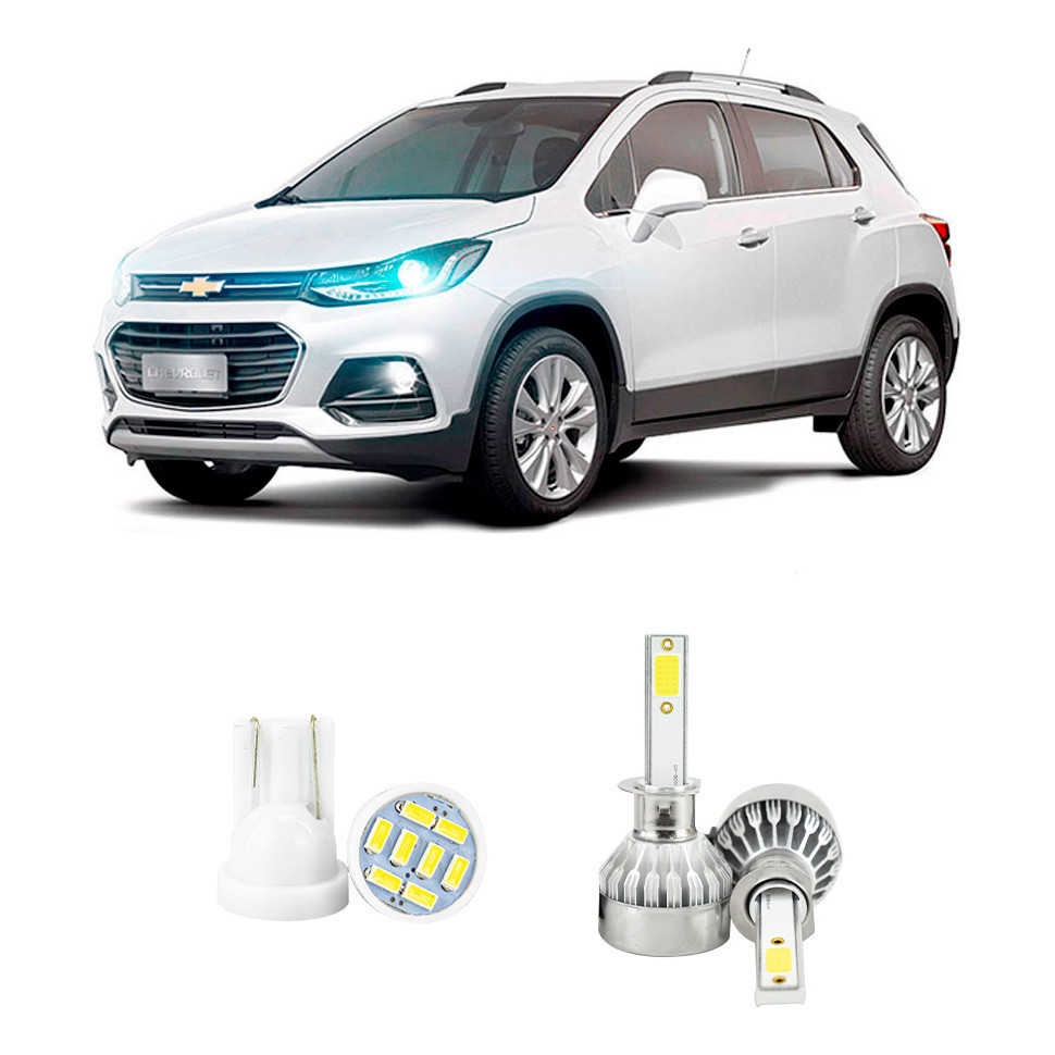 Lampada Led Farol Baixo Chevrolet Tracker 2017-2022 20000lm