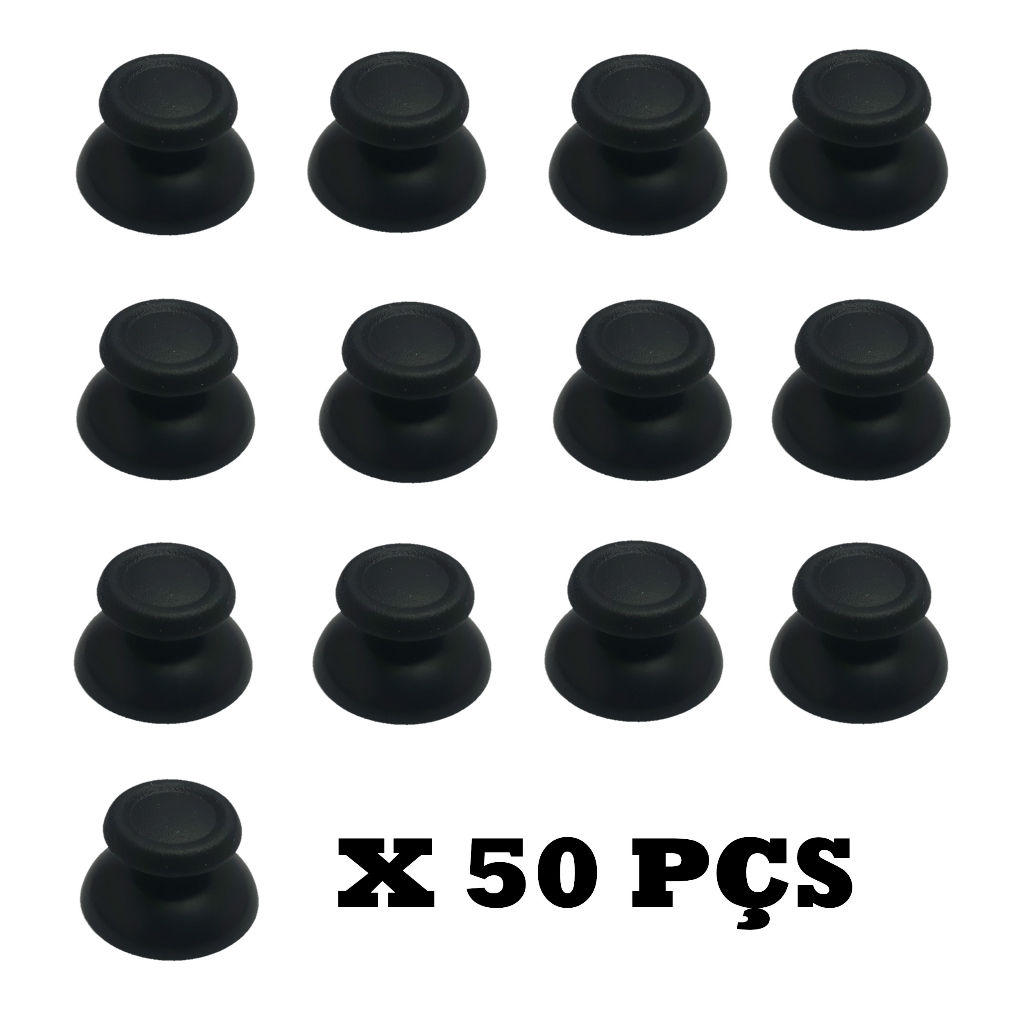 Botões Analógicos Para Ps4 50 Peças Atacado/lote Preto / Cinza