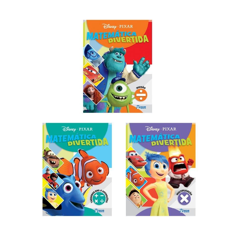 Aventura Matemática Disney – 3 Livros Divertidos com Procurando Nemo e Amigos!