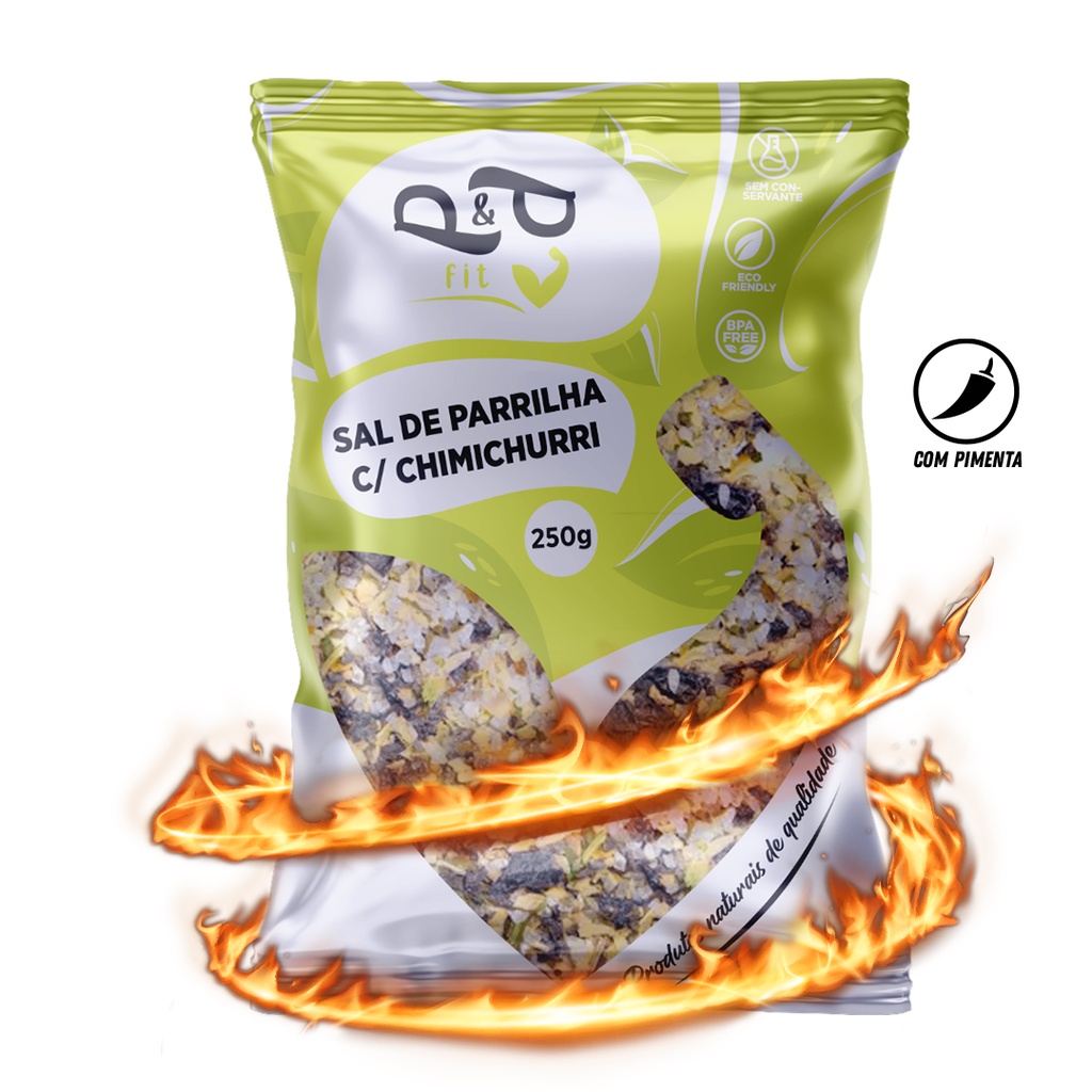 Sal de Parrila c/ Chimichurri com Pimenta - 250g - P&P