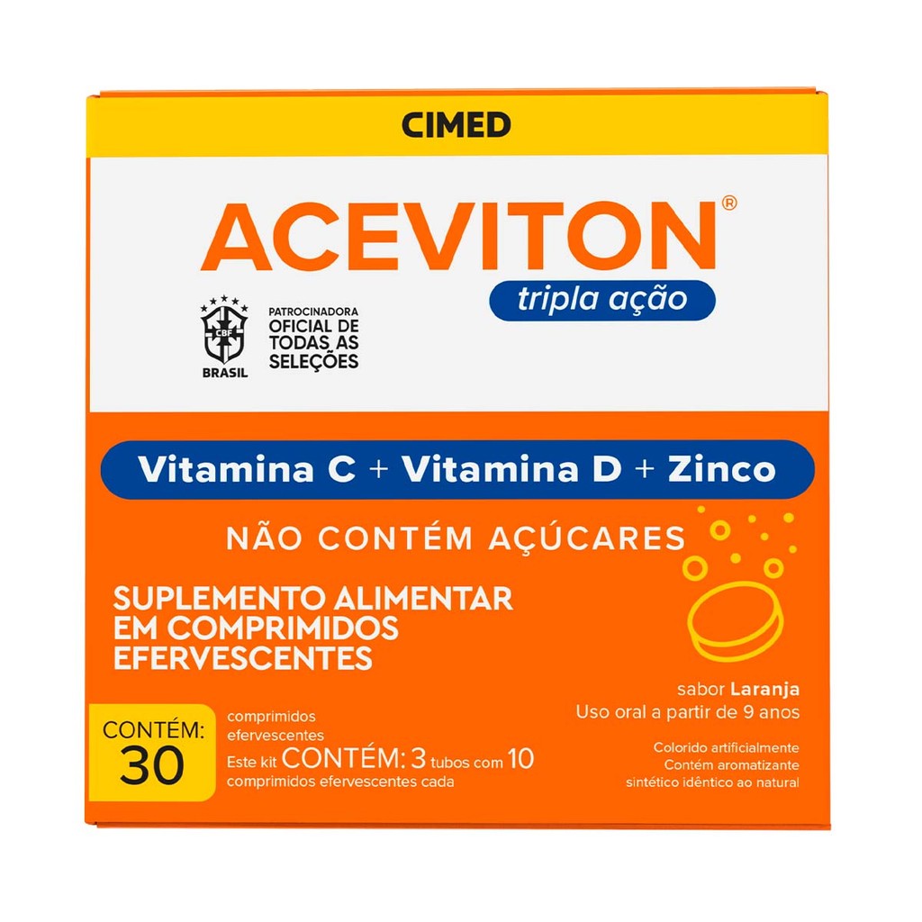 Aceviton Tripla Ação c/ 30 cpr Efervescente