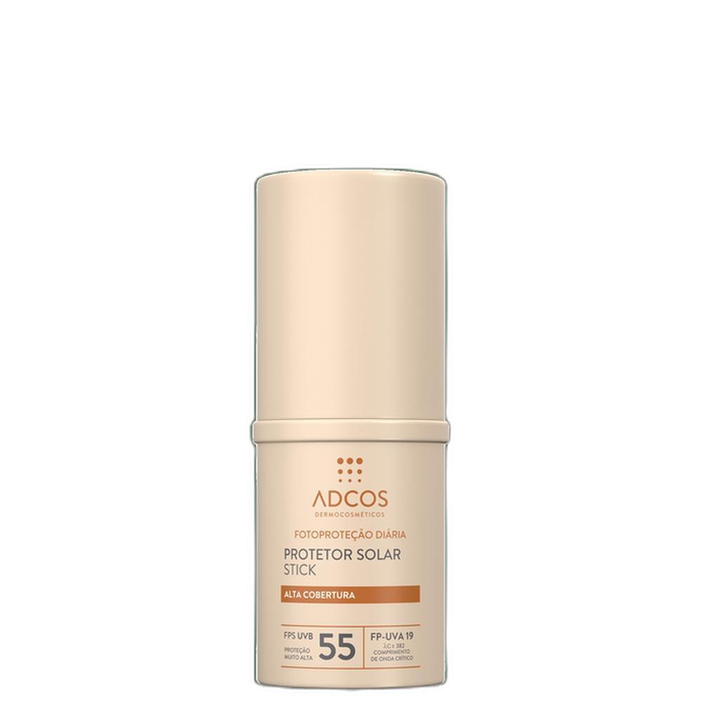 Adcos Fotoproteção Diária Tonalizante Stick FPS55 Beige - Protetor Solar Facial com Cor 17g