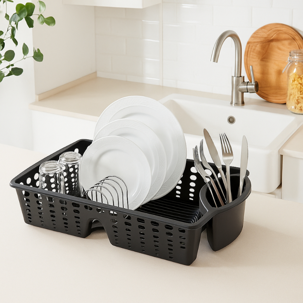 1 Escorredor Secador de Louças/Pratos Luxury Niquelart 53x36cm Varias Cores Para Cozinha Balcão Bancada Pia N319