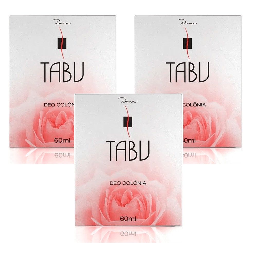 Kit Deo Colônia Tabu Tradicional 60ml (3 unidades)