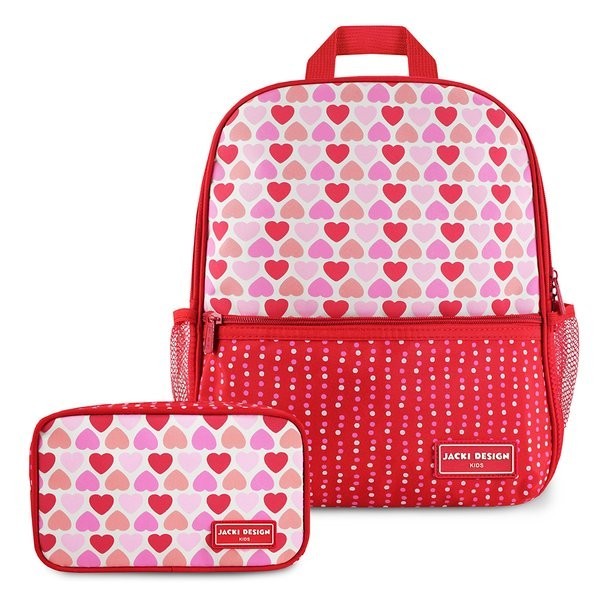 Conjunto Estojo Tamanho Médio Rosa Sapeka e Mochila Sapeka - Jacki Design