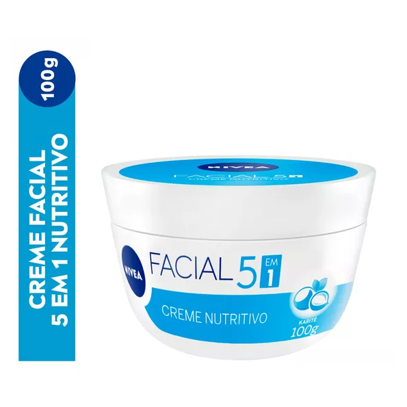 Creme Hidratante Facial 5 Em 1 Nutritivo 100g Nivea