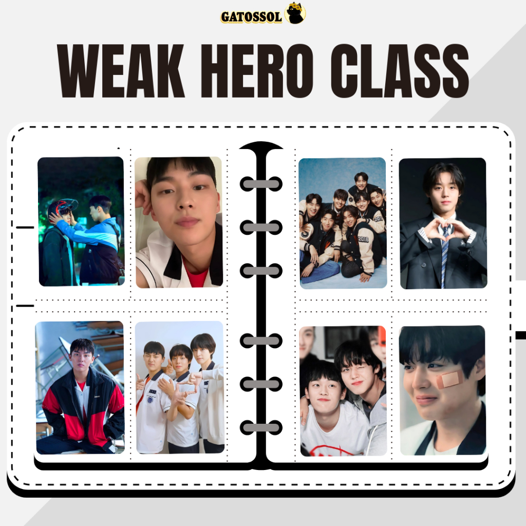 Weak Hero Class / Classe dos Herois Fracos KIT 8 PC Mini fotos Plastificados - FANMADE - K-POP - KPOP - PHOTO