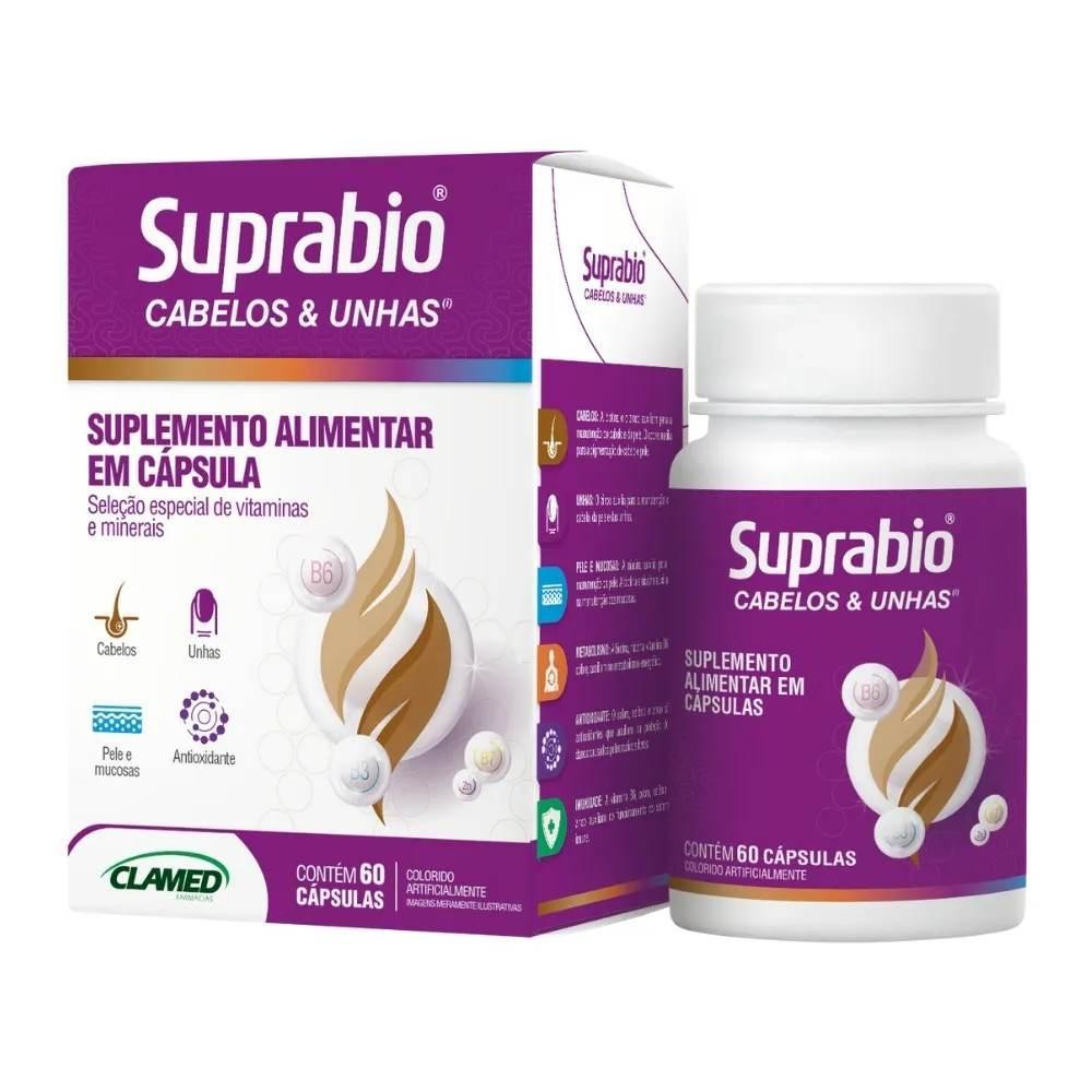 Suplemento Alimentar Suprabio Cabelos E Unhas 60 Capsulas