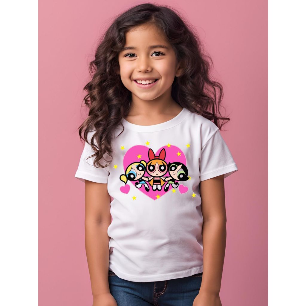 Camiseta Blusinha Infantil Menina Super Poderosas Fantasias Fofo sublimação