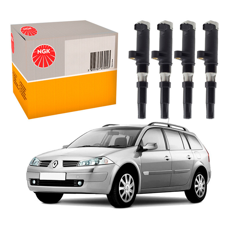 Bobina Ignição Ngk Megane Grand Tour 1.6 16v 2006 A 2012