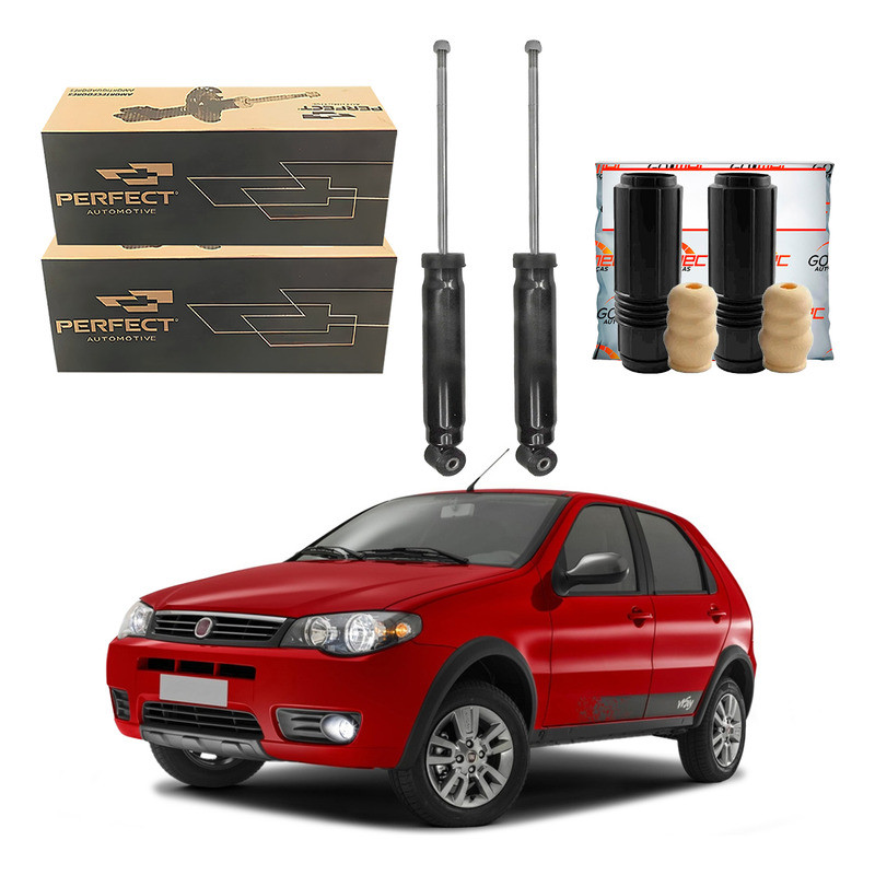 Kit Amortecedor Traseiro Fiat Palio Way 1.0 2013 A 2017