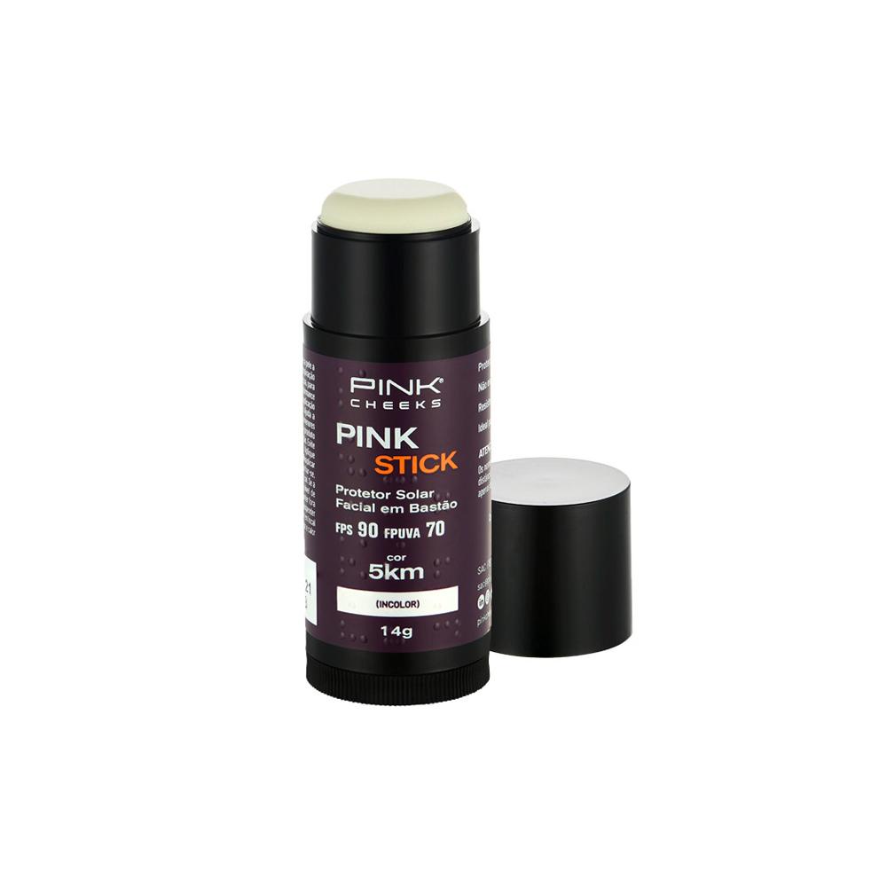 Pink Cheeks Pink Stick FPS 90 FPUVA 70 Incolor 5Km Protetor Solar Facial 14g