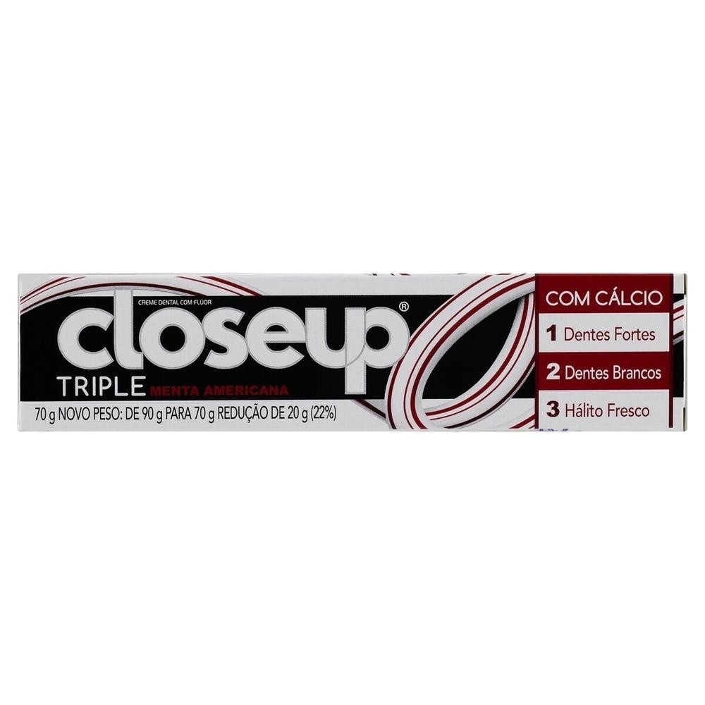 Creme Dental Close Up Triple Americana 70g