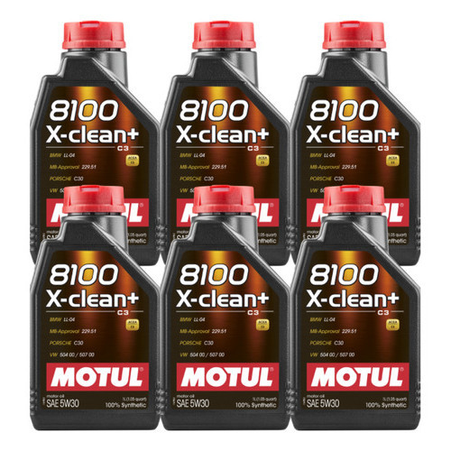 KIT MOTUL 8100 X-CLEAN+ 5W-30 6 LITROS