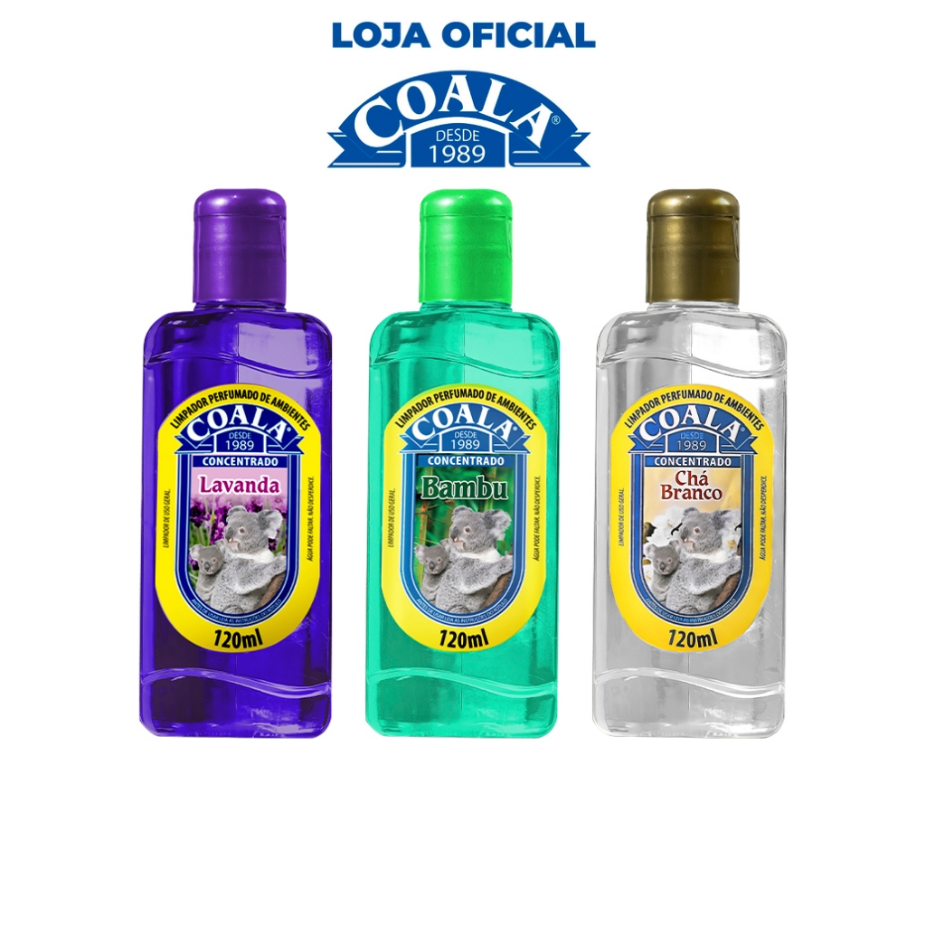 Coala Combo Limpadores 120 ml Lavanda, Bambu, Citronela