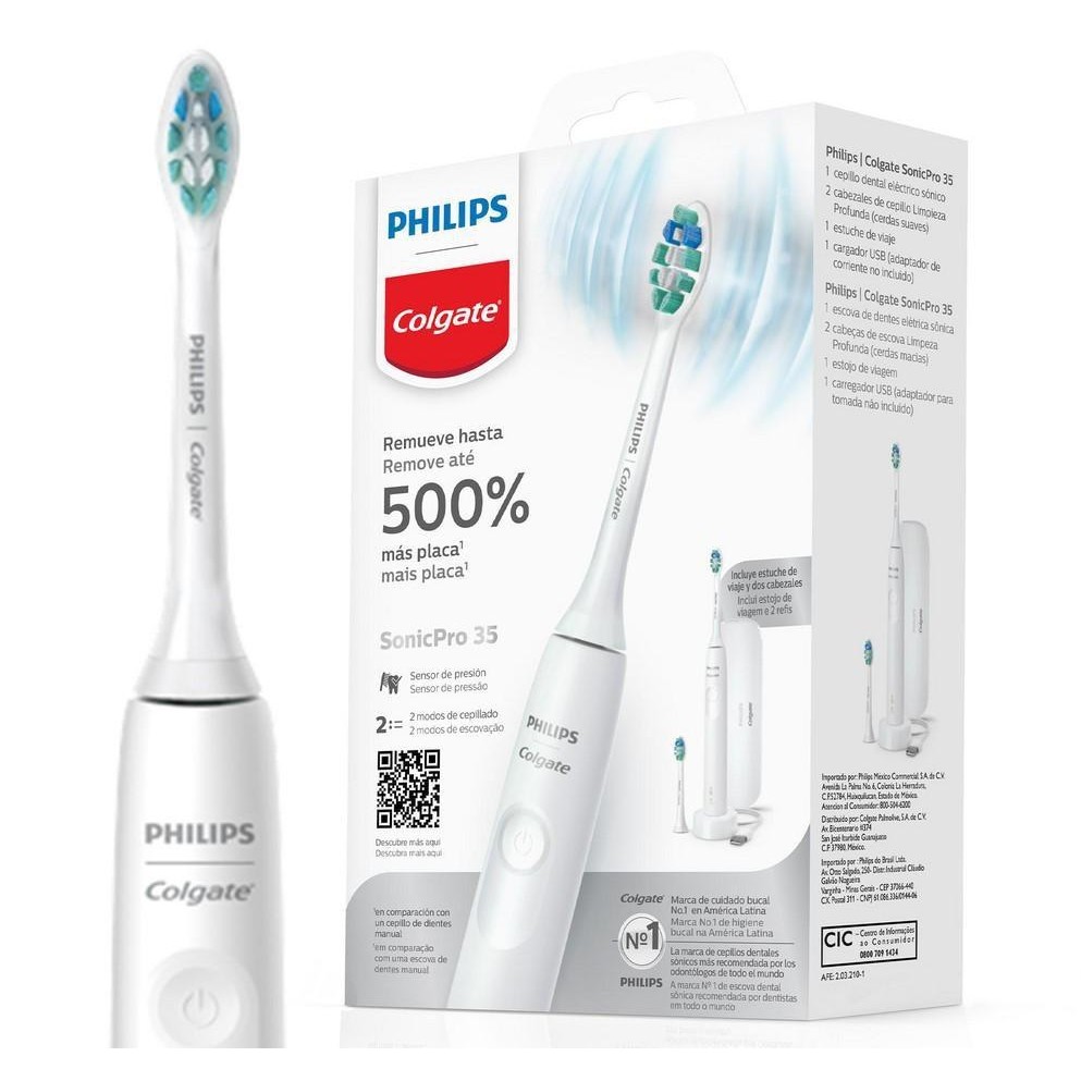 Escova de Dente Elétrica Philips Colgate Sonic Pro 35