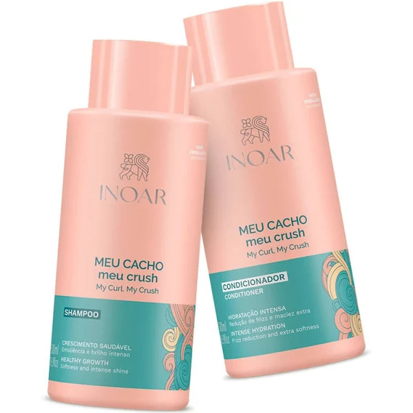KIT INOAR MEU CACHO MEU CRUSH= SH 500ML + COND 500ML