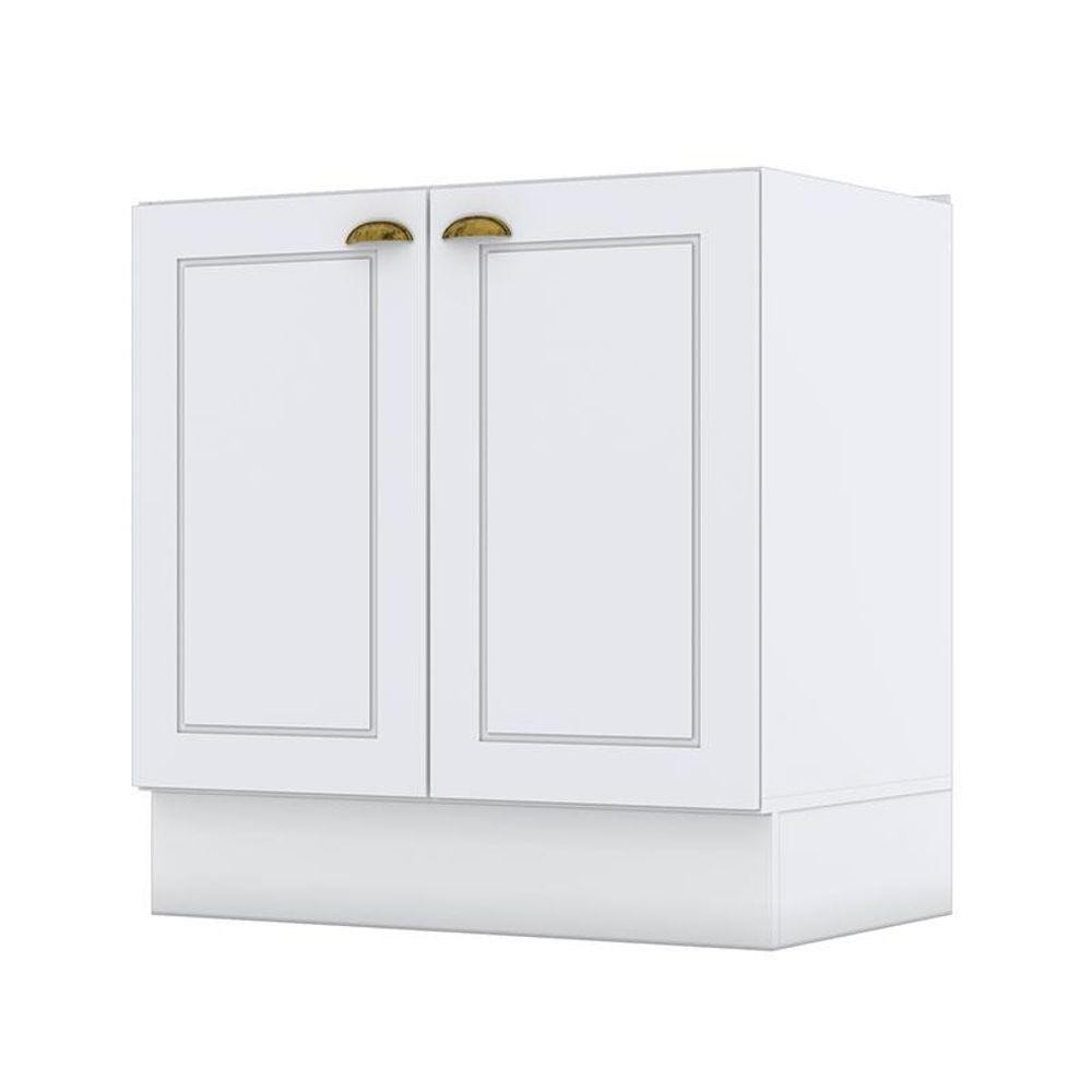 Balcão 2 Portas 80 Cm Americana Branco Hp - Henn