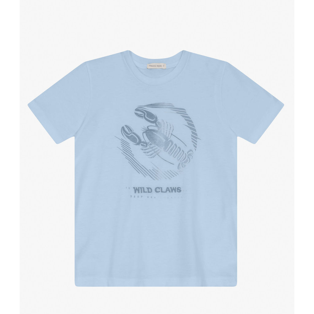 Camiseta Menino em Meia Malha Trick Nick Azul