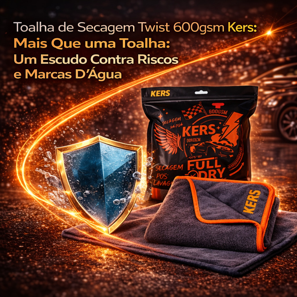 Toalha Para Secagem 600gsm Twist 60 X 90 Enxugar Carro Kers Cinza-escuro
