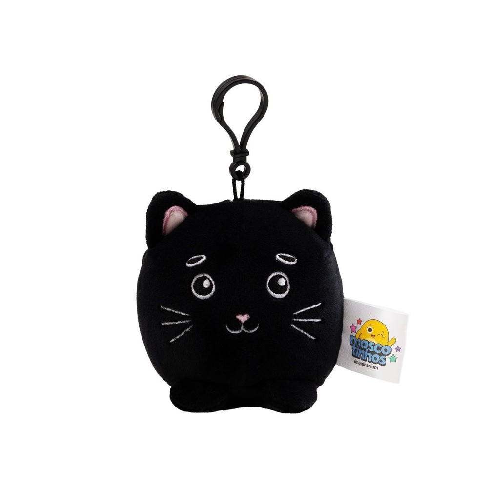 Chaveiro pelucia gatinho preto - Imaginarium