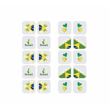 Adesivos da Copa 120  Película para Unha