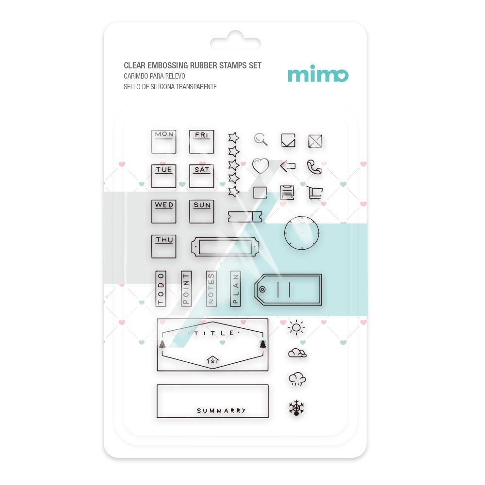Carimbo para Relevo - Etiquetas - Mimo - 11 x 16 cm