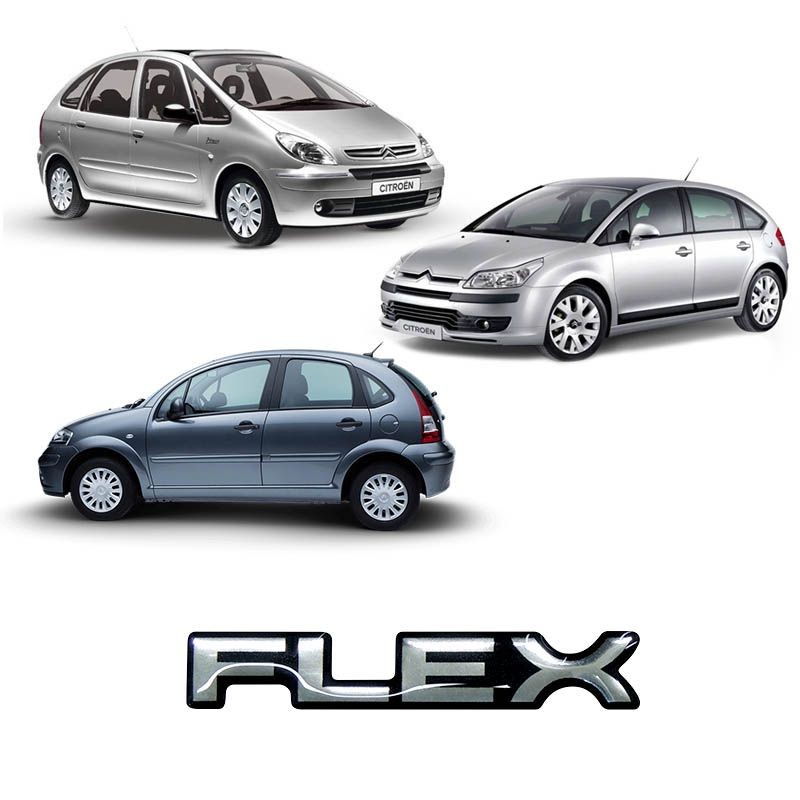 Adesivo Resinado Cromado Flex Citroen C3 C4 C5 Picasso Xsara