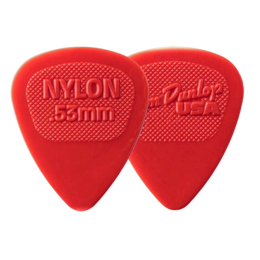 Palheta Dunlop Nylon 0,53mm Vermelho