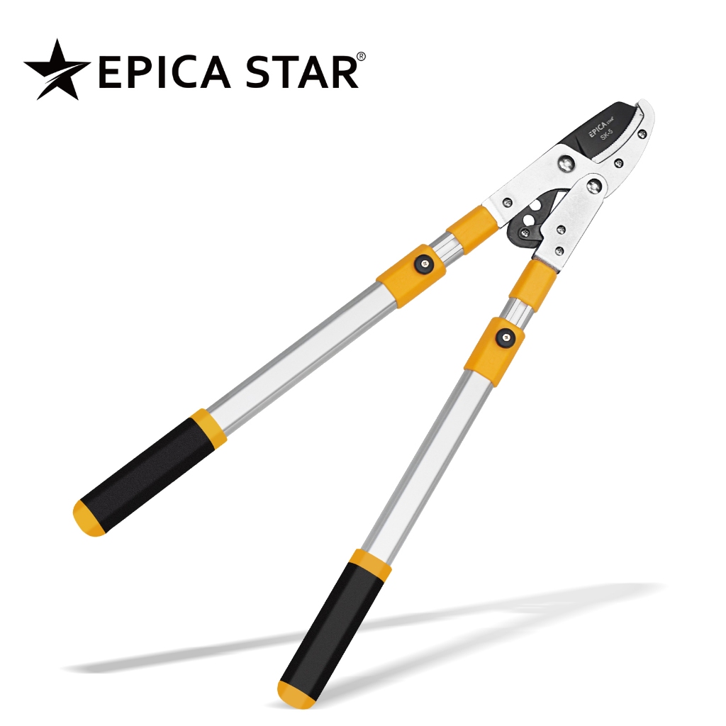Tesoura de Poda Telescópica 68-102cm Para Ramos Grossos e Altos Cabo Retrátil e Lâmina Reforçada